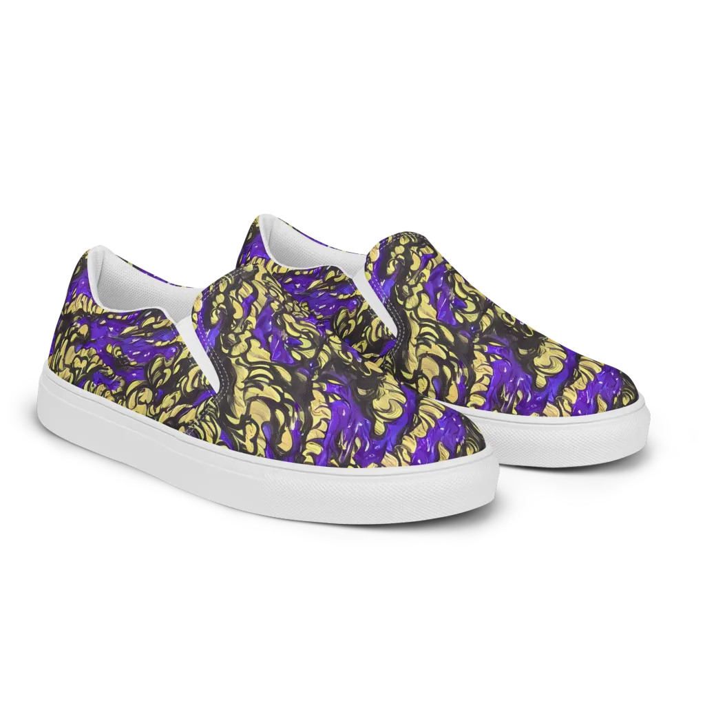 Violet Alchemy on Women's Slip-On Canvas Shoes — Right Front