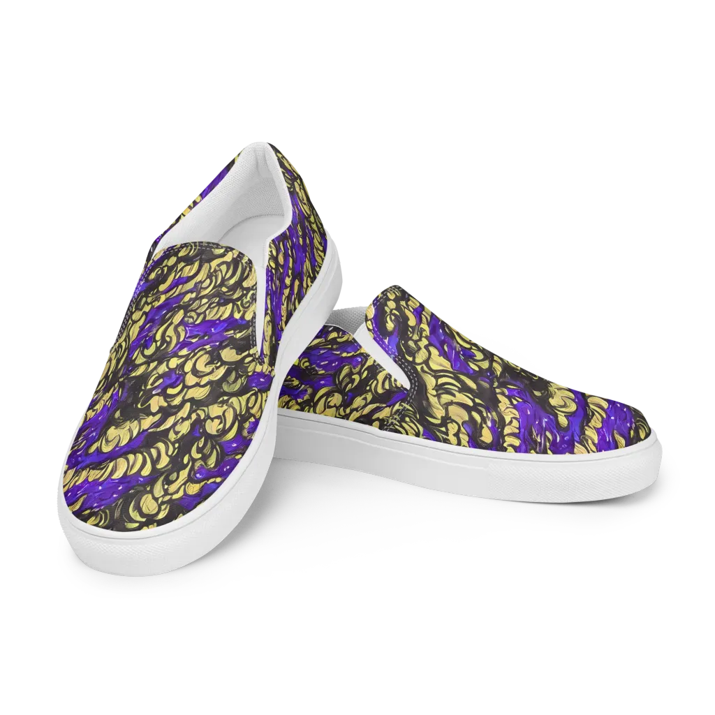 Violet Alchemy on Women's Slip-On Canvas Shoes — Left Front