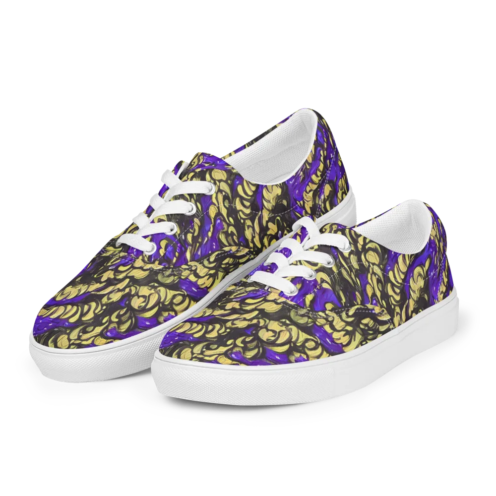 Violet Alchemy on Men's Lace-Up Canvas Shoes — Left Front