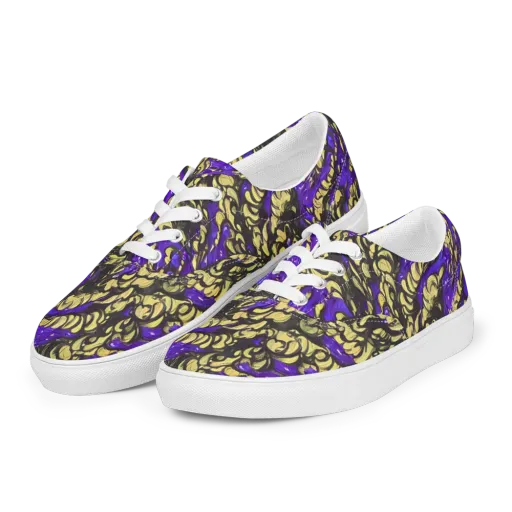 Violet Alchemy on a Men's Lace-Up Canvas Shoes