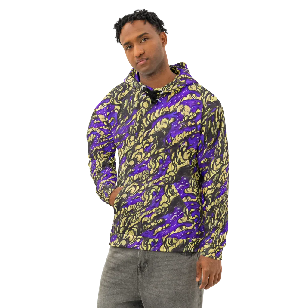 Violet Alchemy on Cotton Hoodie — Left Front