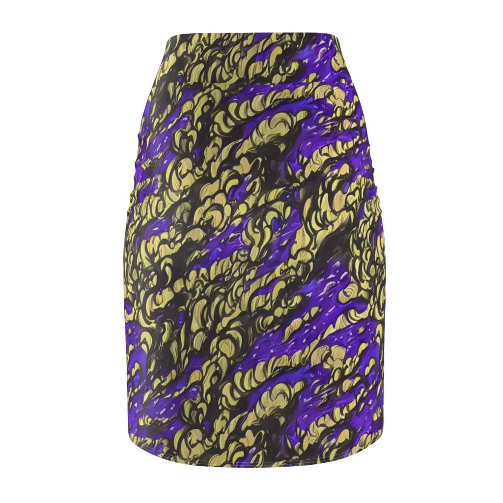 Violet Alchemy on Pencil Skirt — Back