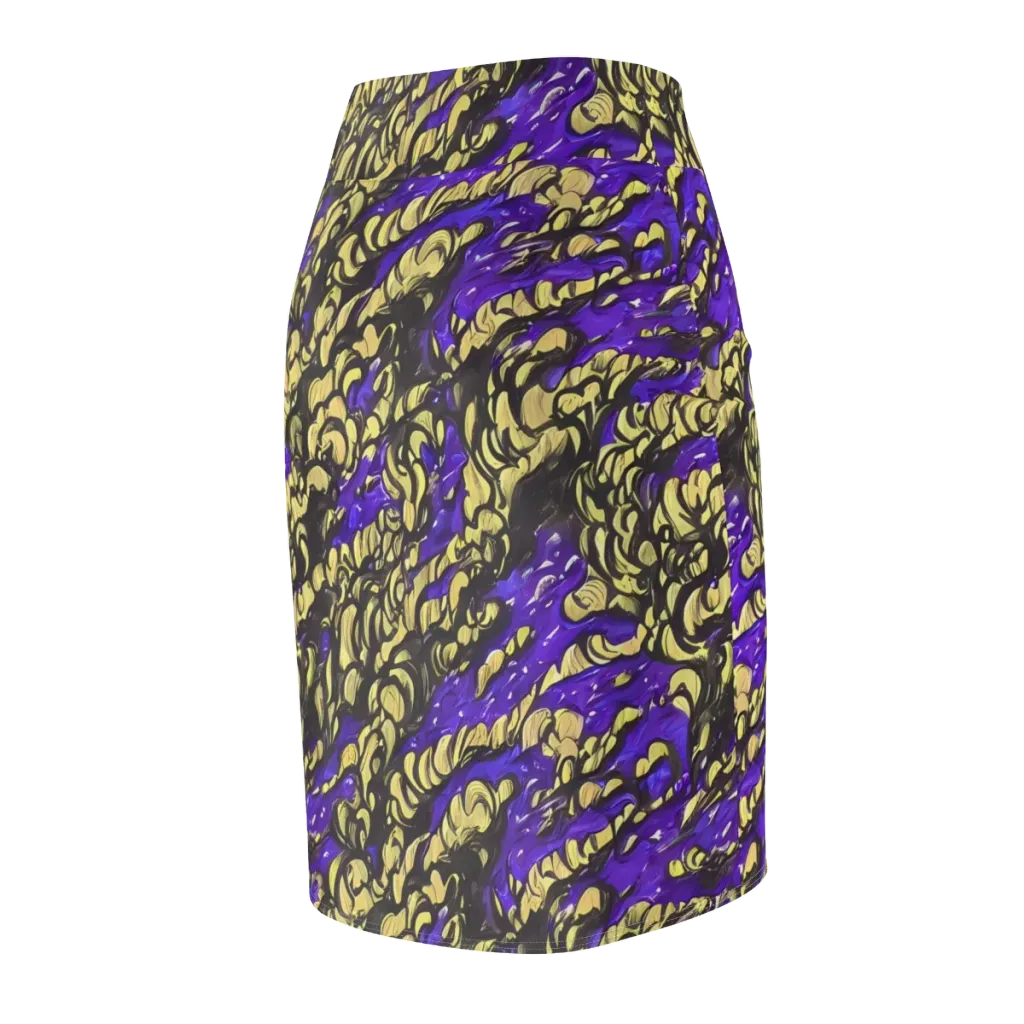 Violet Alchemy on Pencil Skirt — Back Side
