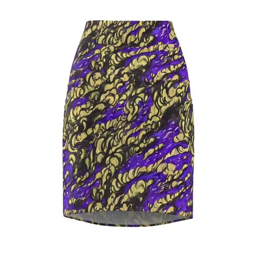 Violet Alchemy on a Pencil Skirt