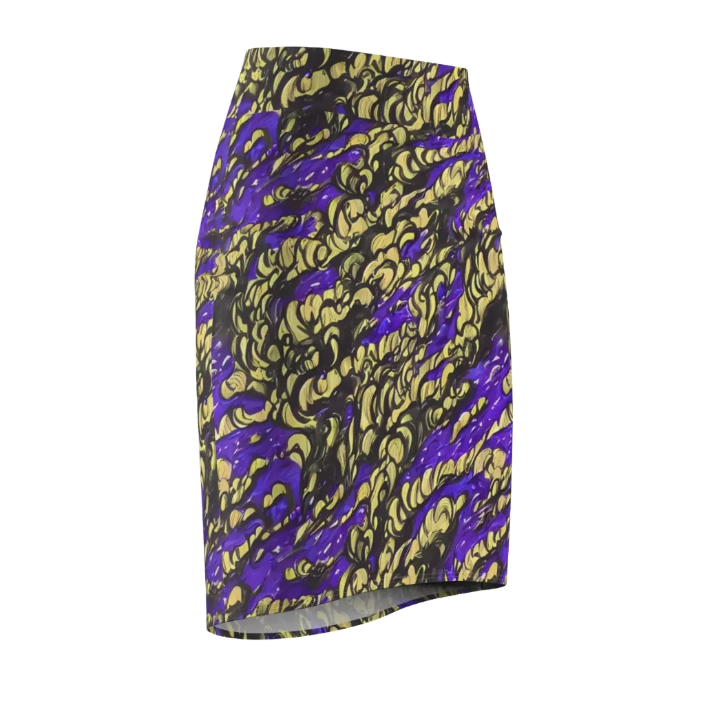 Violet Alchemy on Pencil Skirt — Front Side