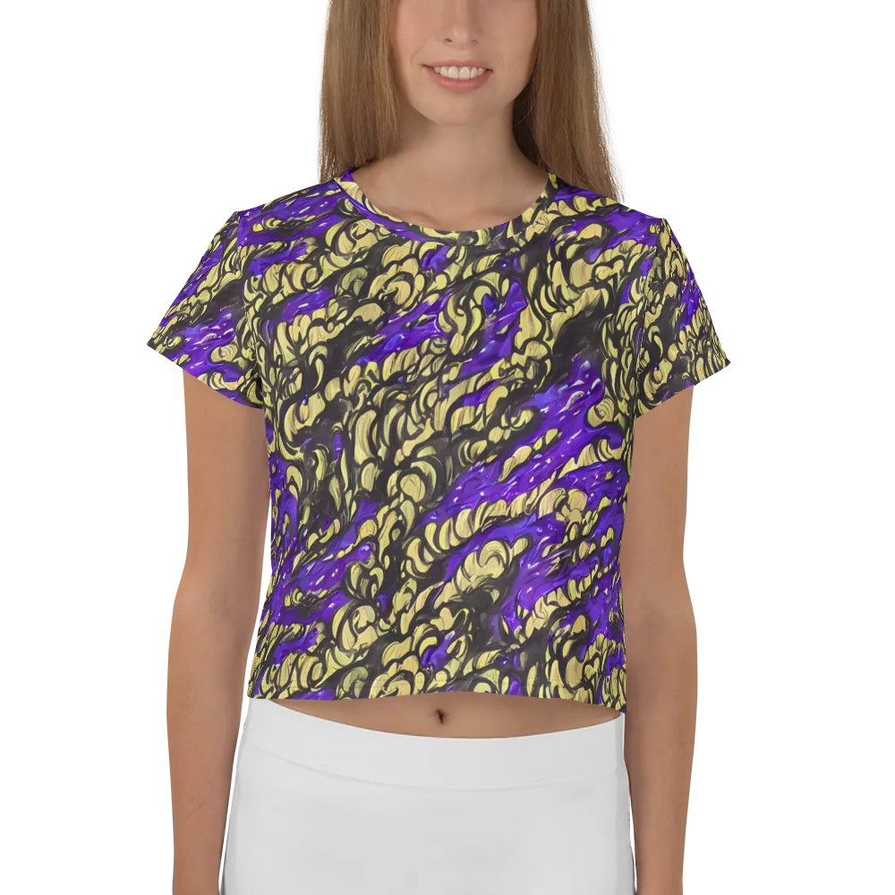 Violet Alchemy on Crop Tee — Front