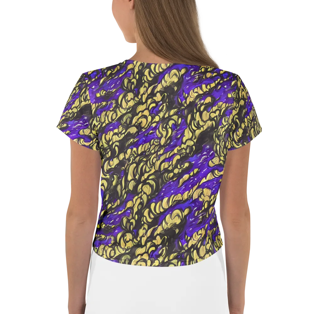 Violet Alchemy on Crop Tee — Back