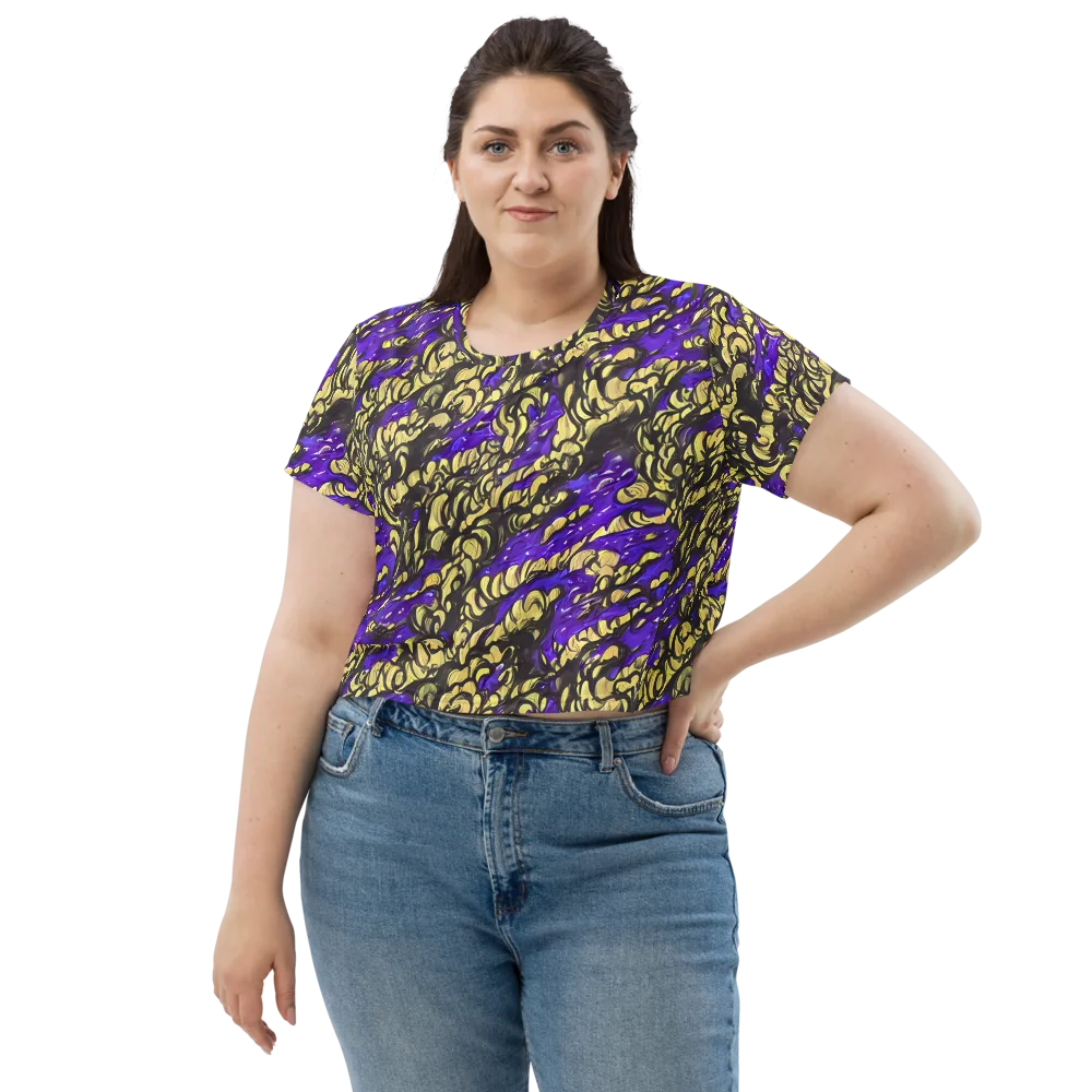 Violet Alchemy on Crop Tee — Front