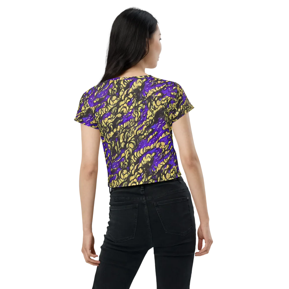 Violet Alchemy on Crop Tee — Back