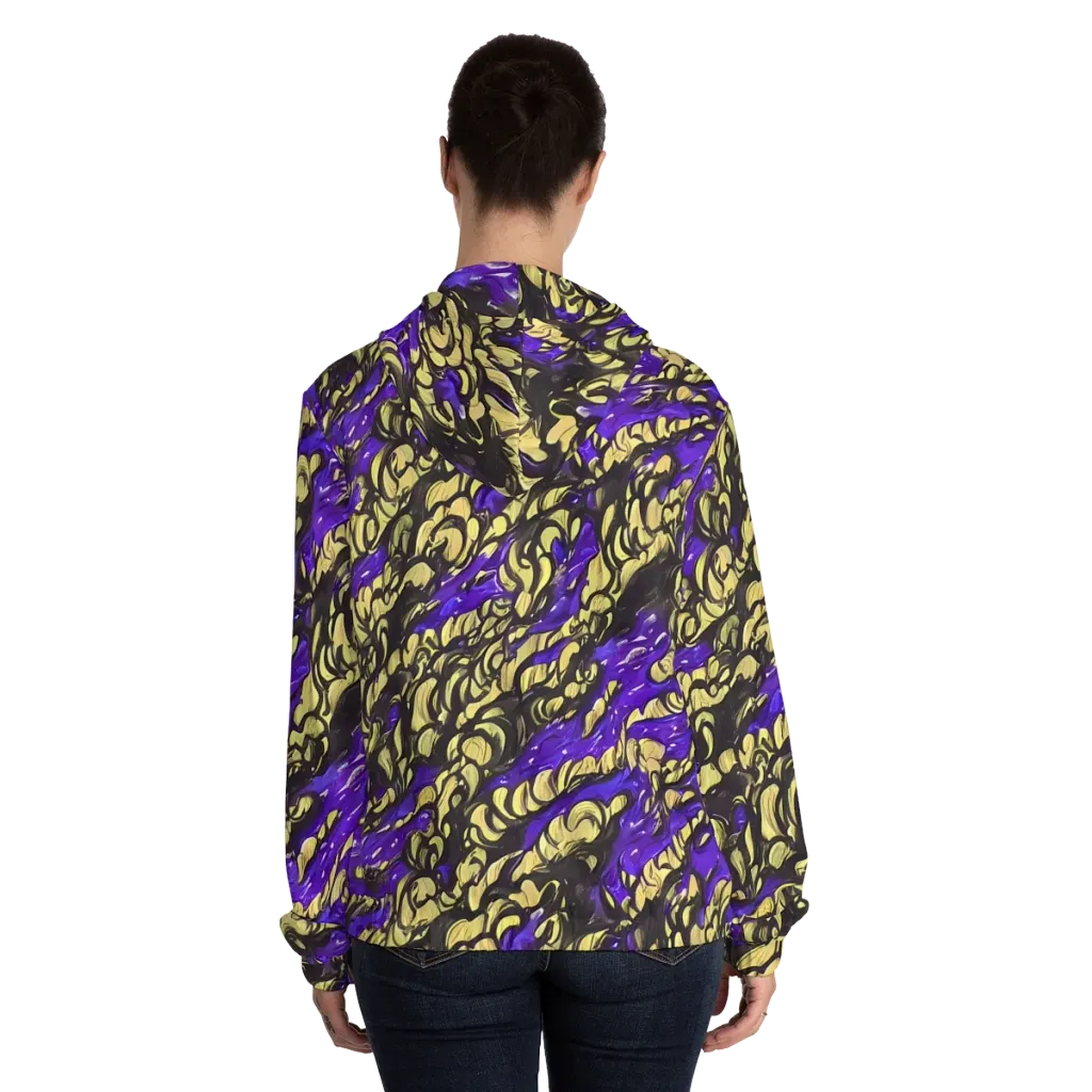 Violet Alchemy on Women's Full-Zip Hoodie — Back On Person