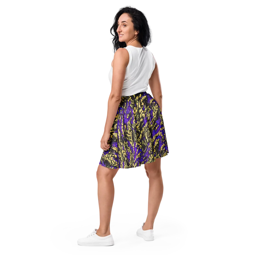 Violet Alchemy on Skater Skirt — Back