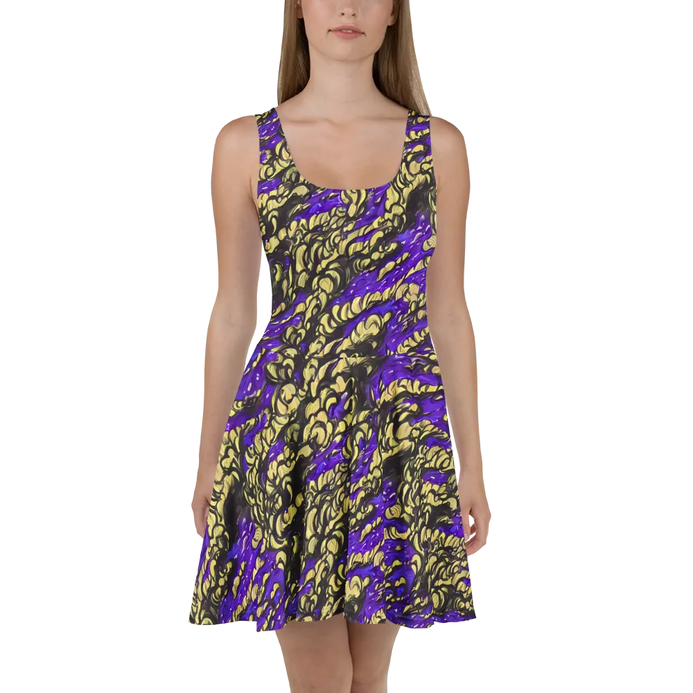 Violet Alchemy on Skater Dress — Front