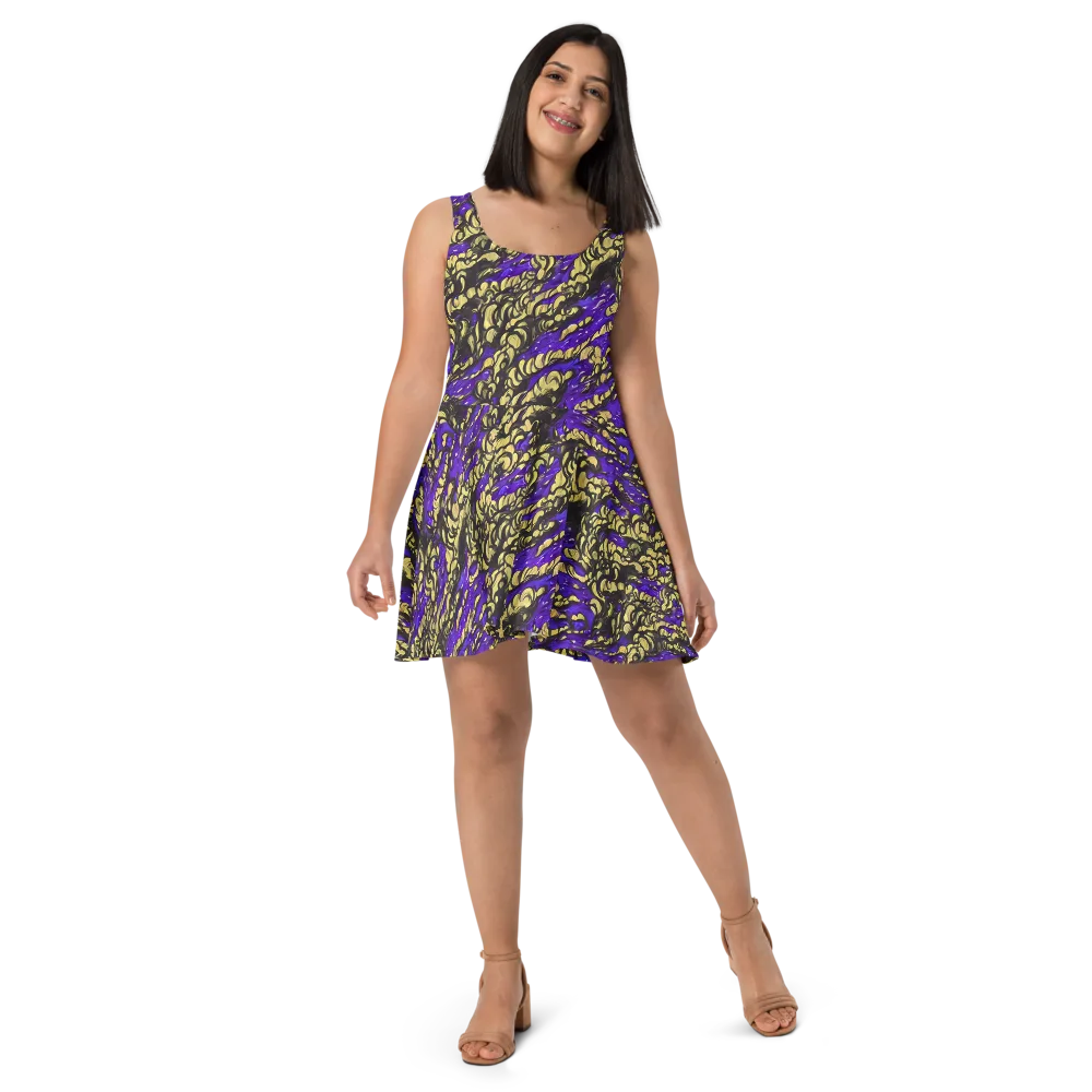 Violet Alchemy on Skater Dress — Front