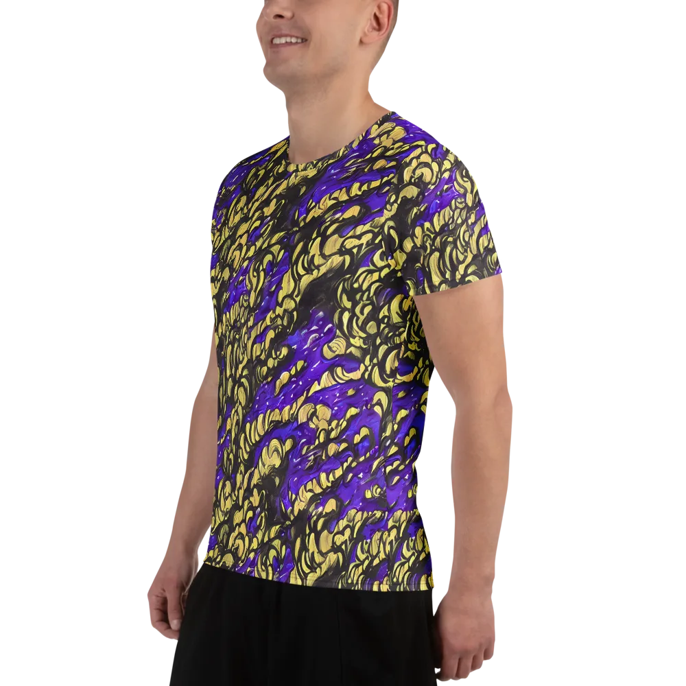 Violet Alchemy on Men's Athletic T-Shirt — Left