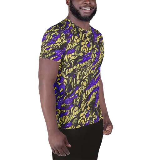 Violet Alchemy on a Men's Athletic T-Shirt