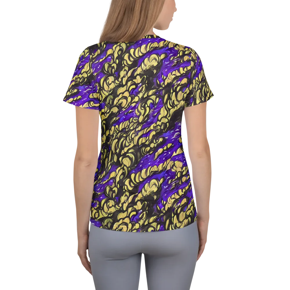 Violet Alchemy on Women's Athletic T-Shirt — Back