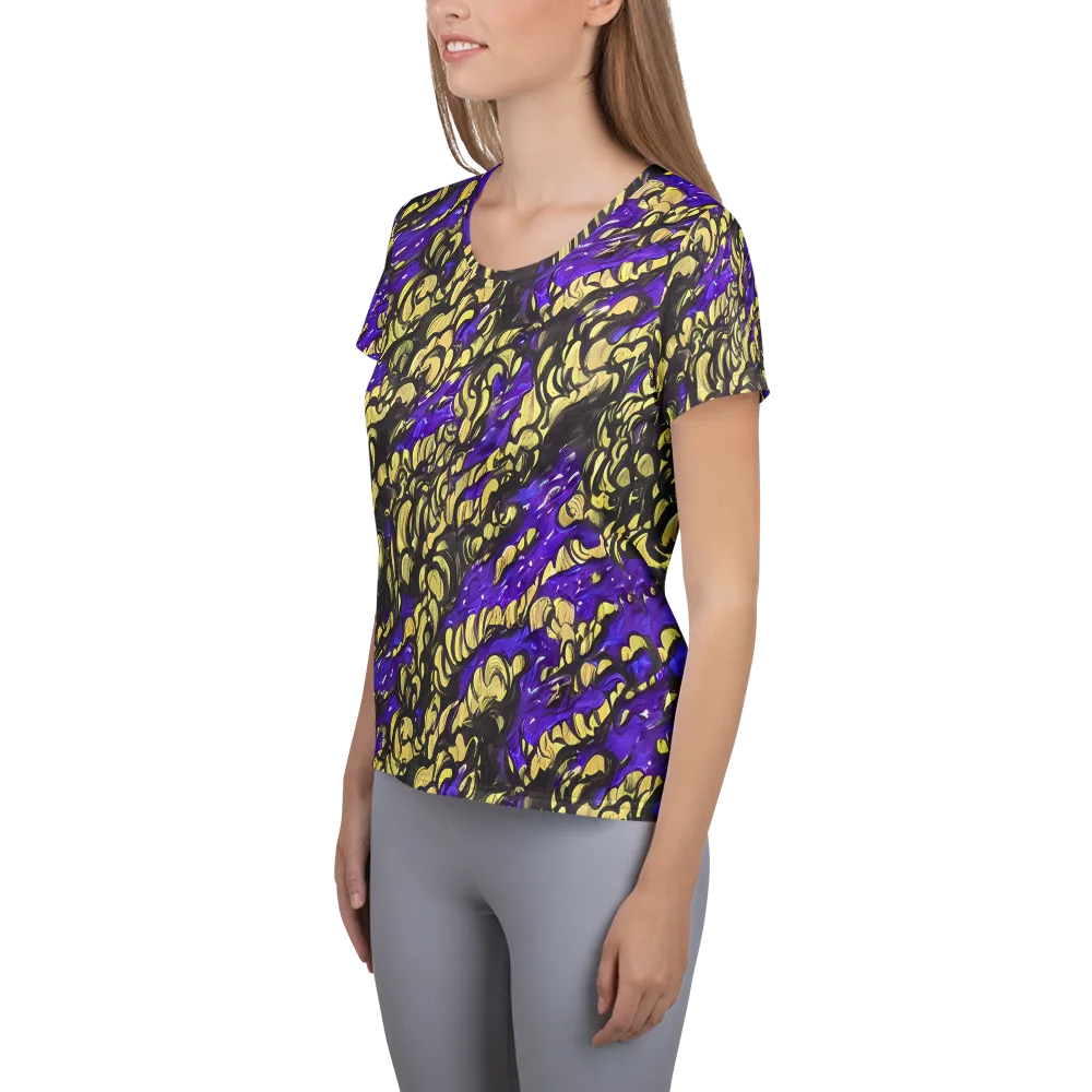 Violet Alchemy on Women's Athletic T-Shirt — Left