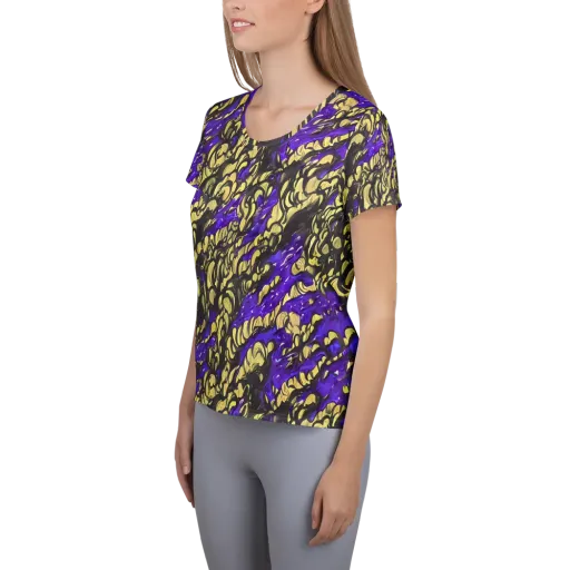 Violet Alchemy on a Women's Athletic T-Shirt