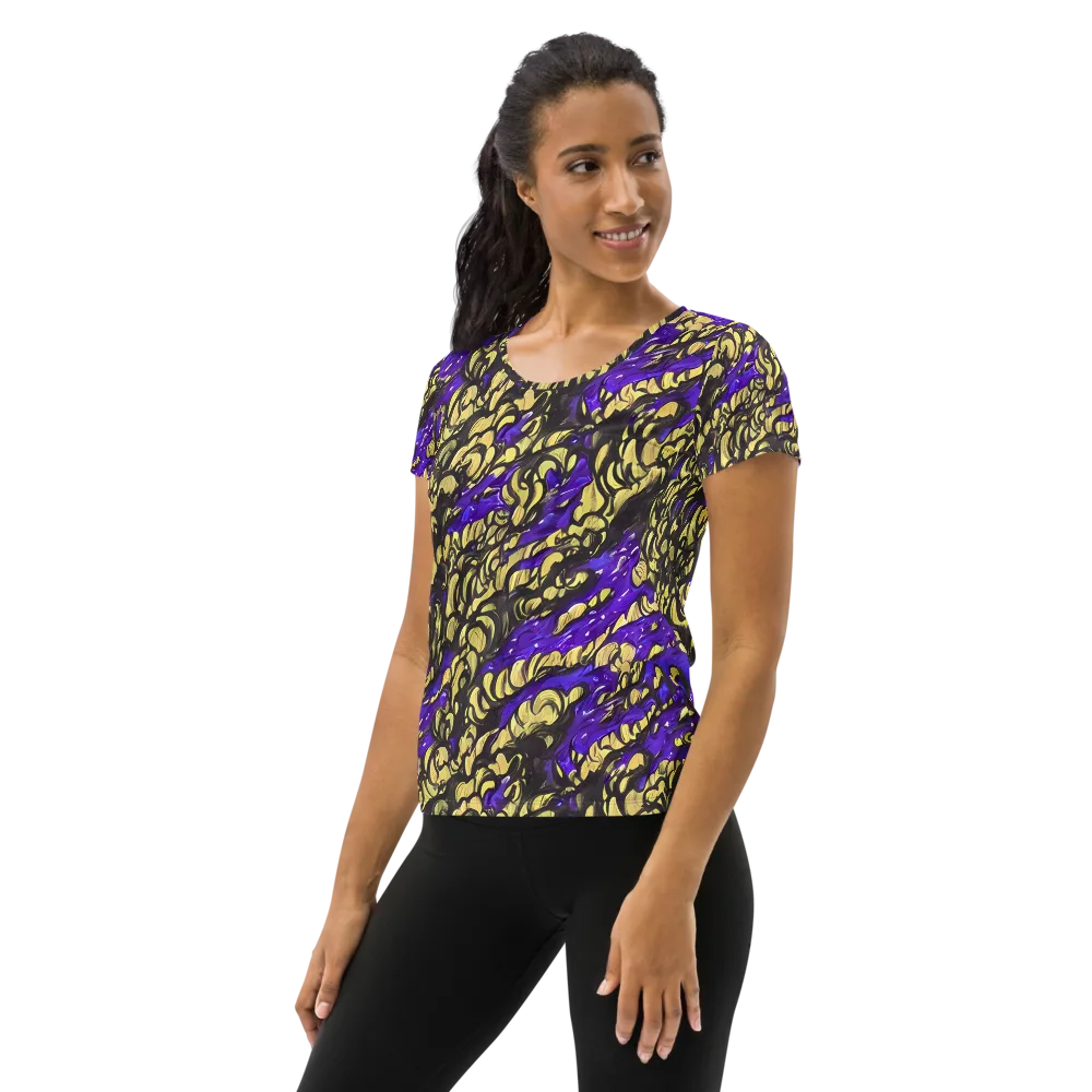 Violet Alchemy on Women's Athletic T-Shirt — Left