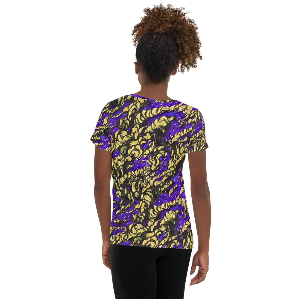 Violet Alchemy on Women's Athletic T-Shirt — Back