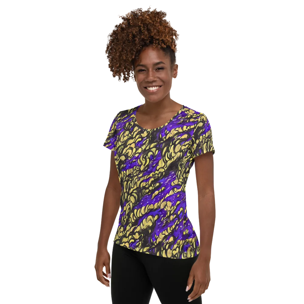 Violet Alchemy on Women's Athletic T-Shirt — Left