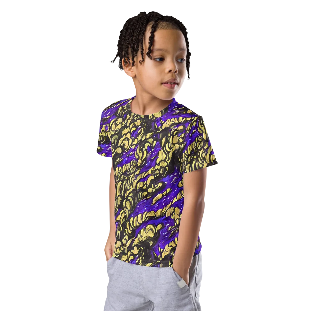 Violet Alchemy on Kids Crew Neck T-Shirt — Left Front