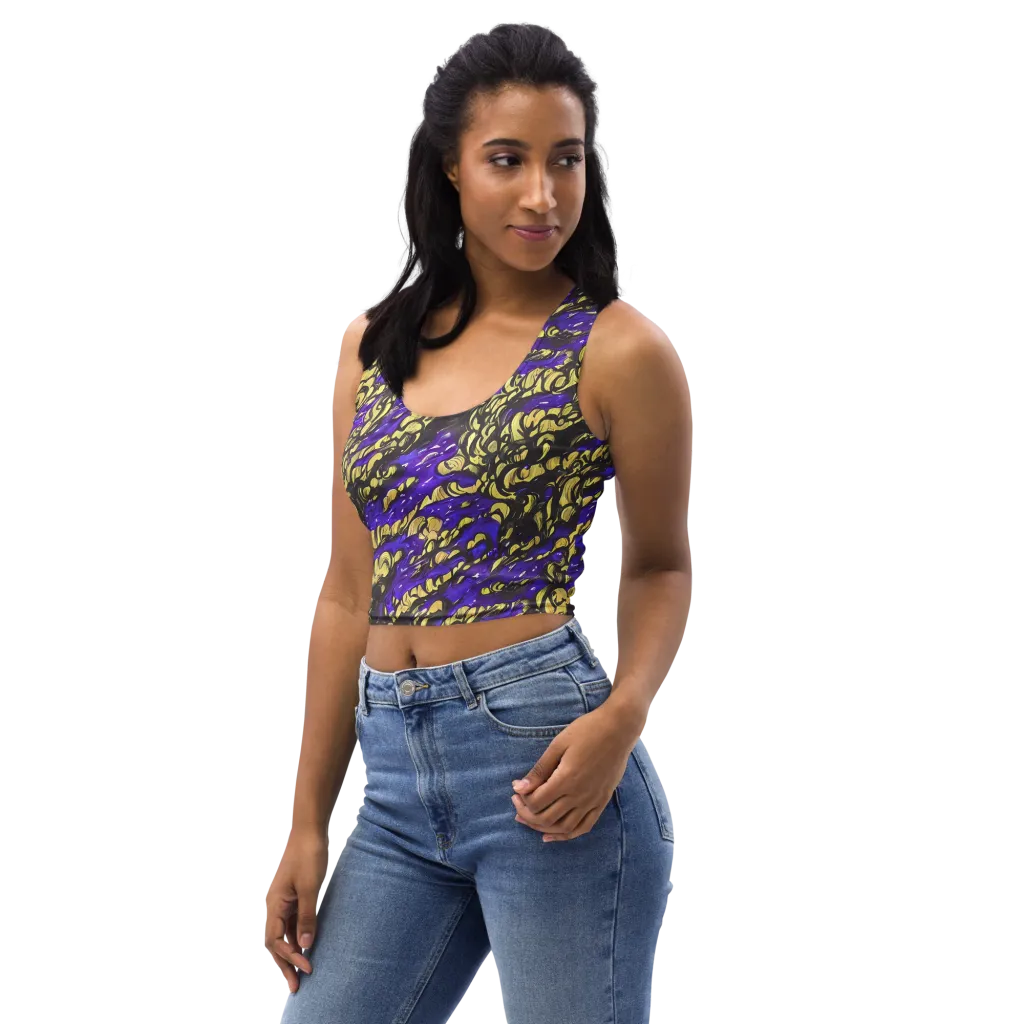 Violet Alchemy on Crop Top — Left Front
