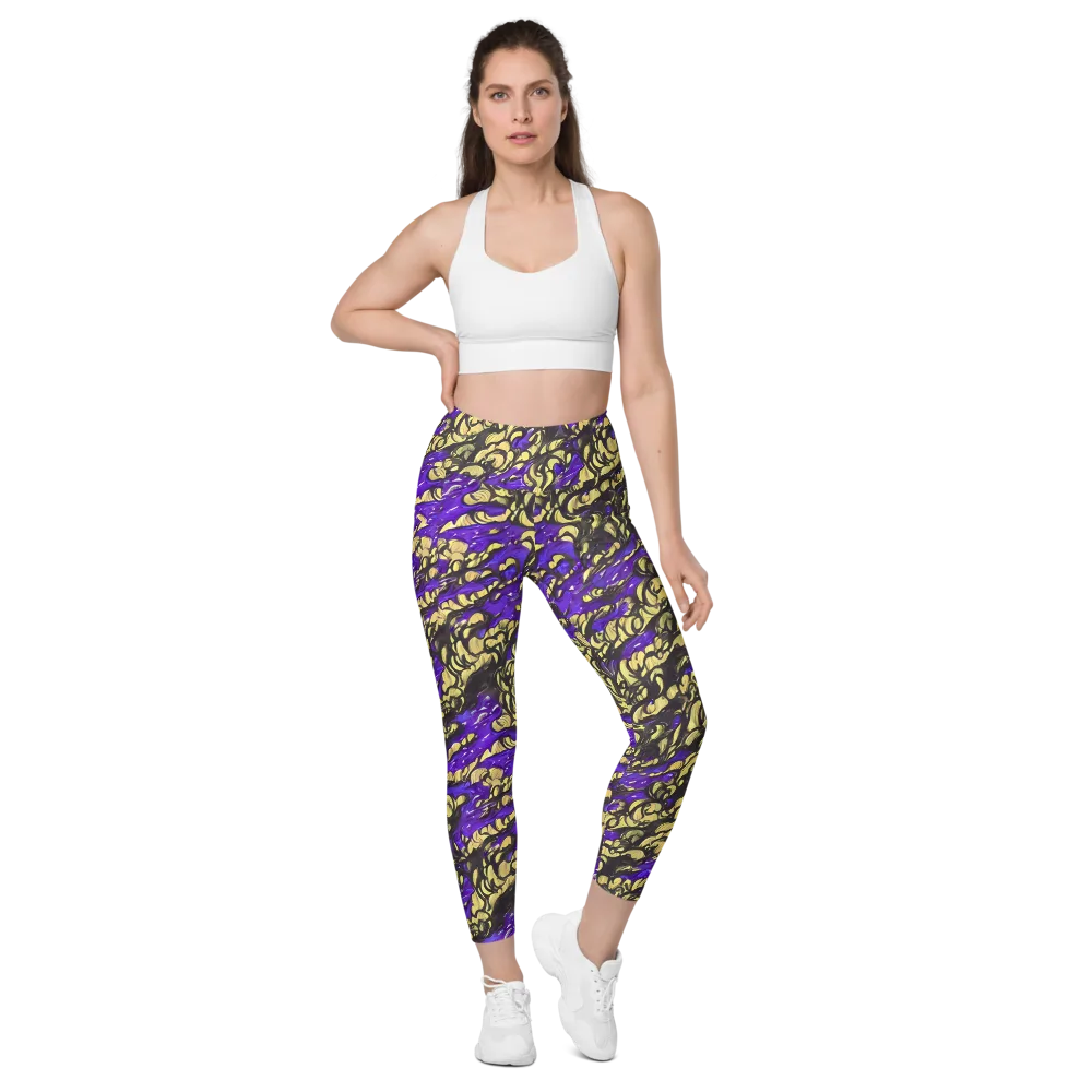 Violet Alchemy on Leggings with Pockets — Front