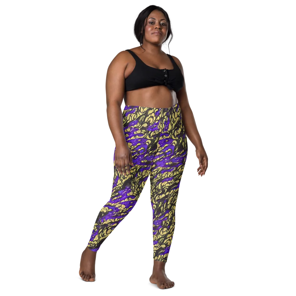 Violet Alchemy on Leggings with Pockets — Front
