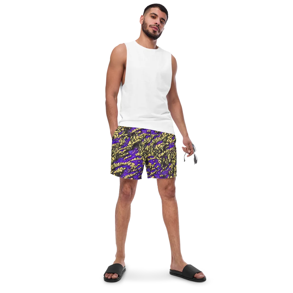 Violet Alchemy on Swim Trunks — Front