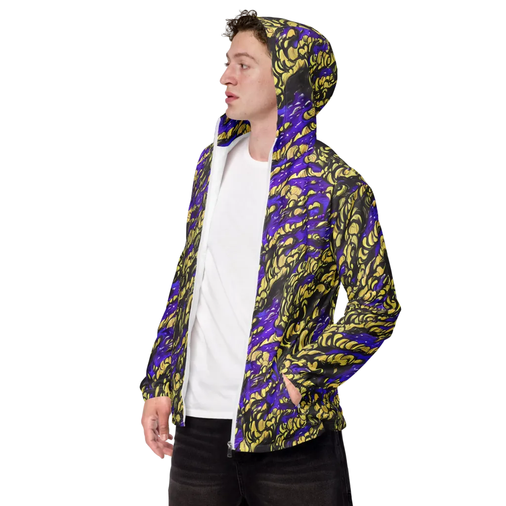 Violet Alchemy on Men's Windbreaker — Left Front