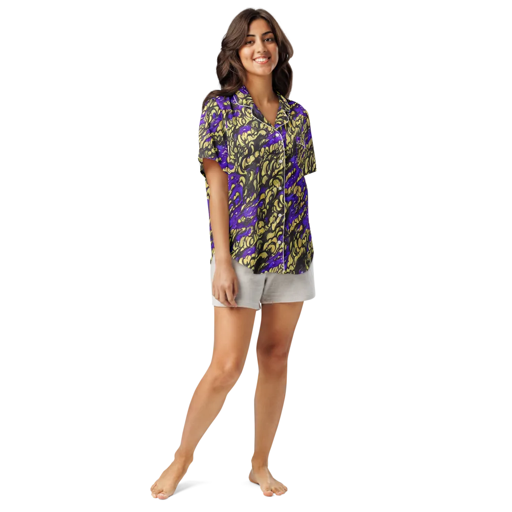 Violet Alchemy on Women's Short Sleeve Pajama Top — Front