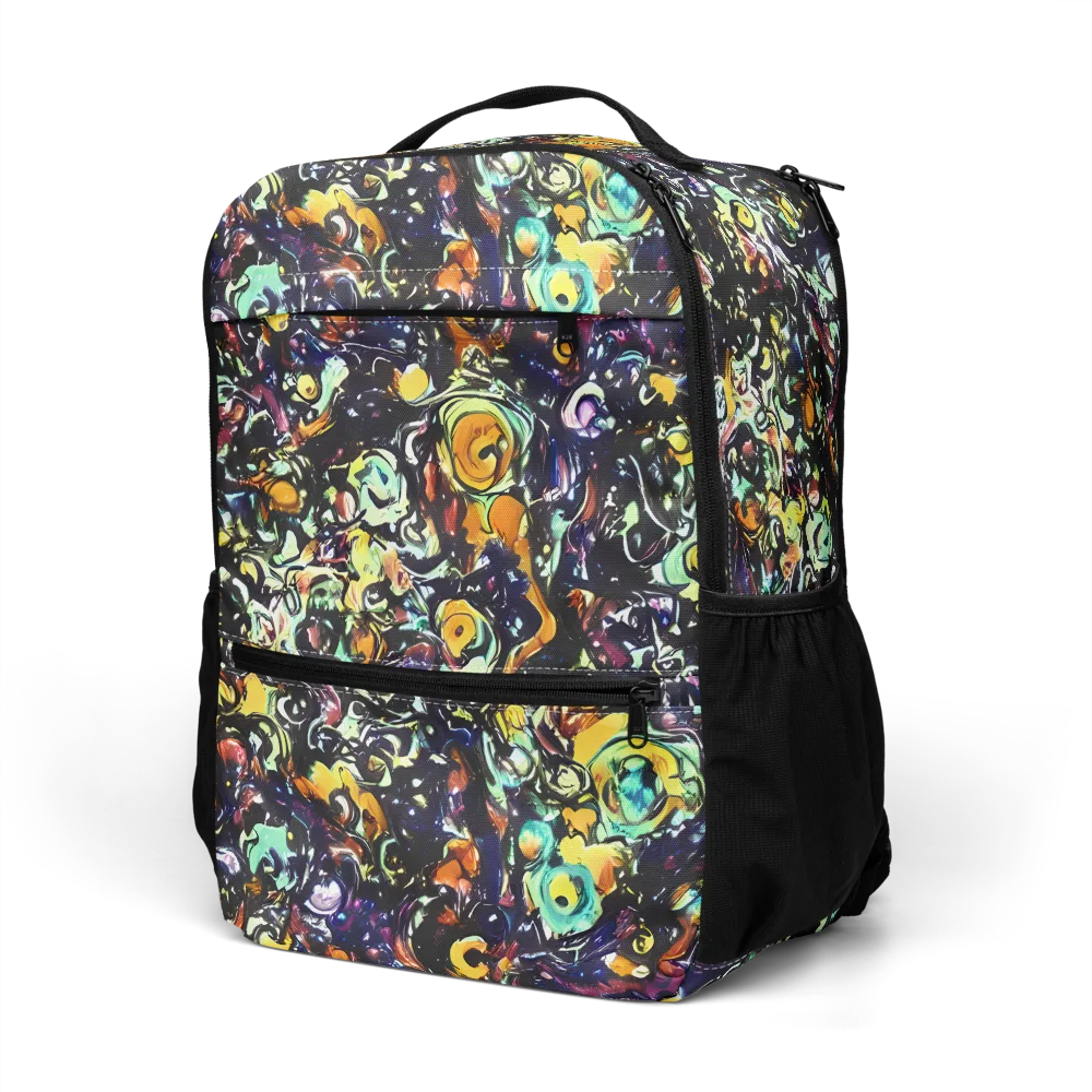 Dark Matter Bloom on Utility Backpack — Left Front