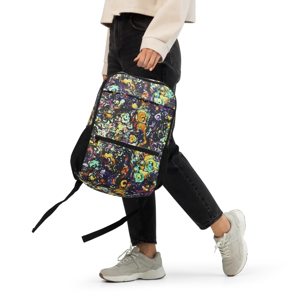 Dark Matter Bloom on Utility Backpack — Front