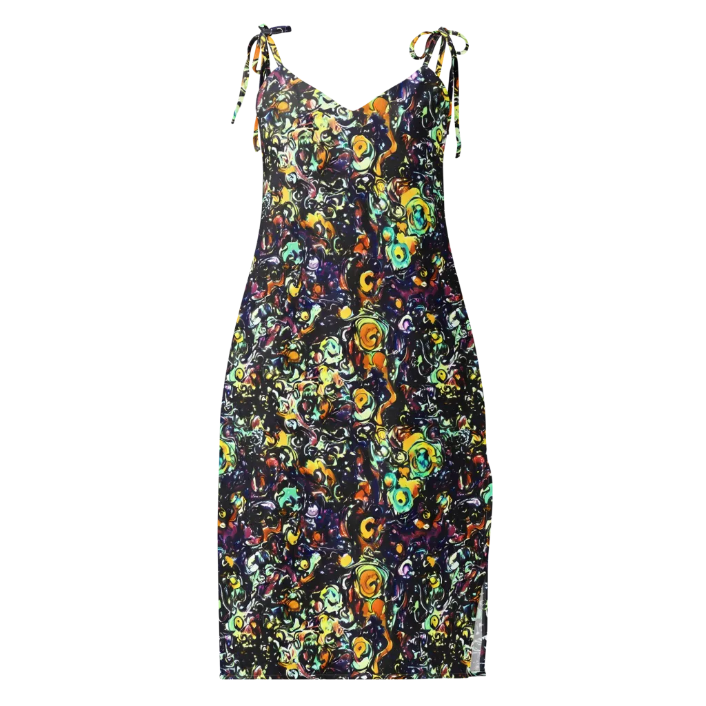 Dark Matter Bloom on Slip Dress — Front