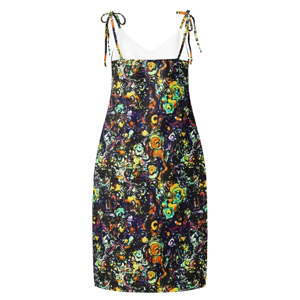 Dark Matter Bloom on Slip Dress — Back
