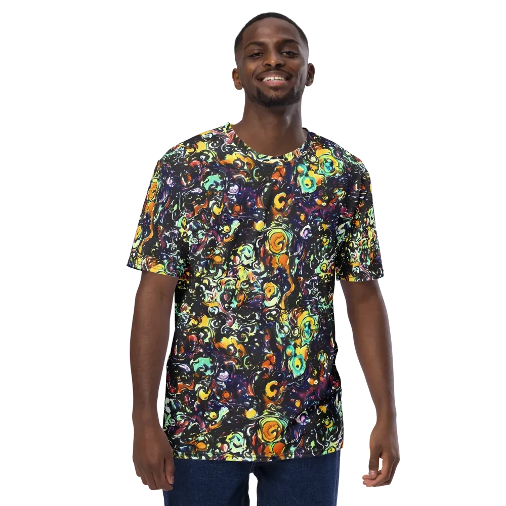 Dark Matter Bloom on Men's Crew Neck T-Shirt — Front