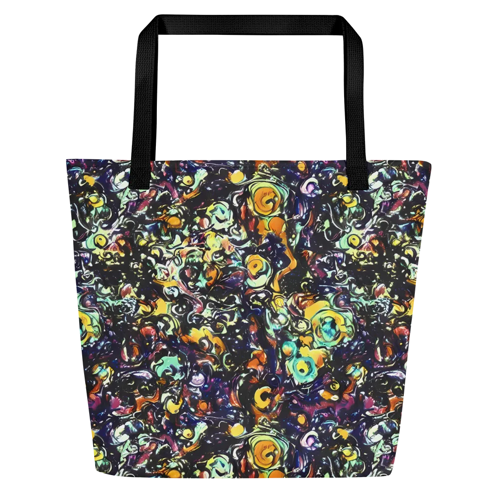 Dark Matter Bloom on Large Tote Bag W/ Pocket — Front