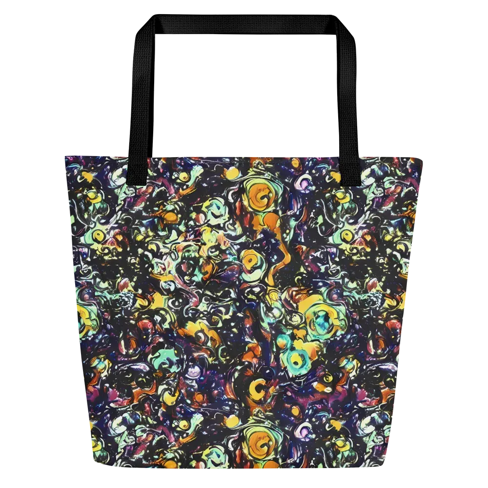 Dark Matter Bloom on Large Tote Bag W/ Pocket — Front