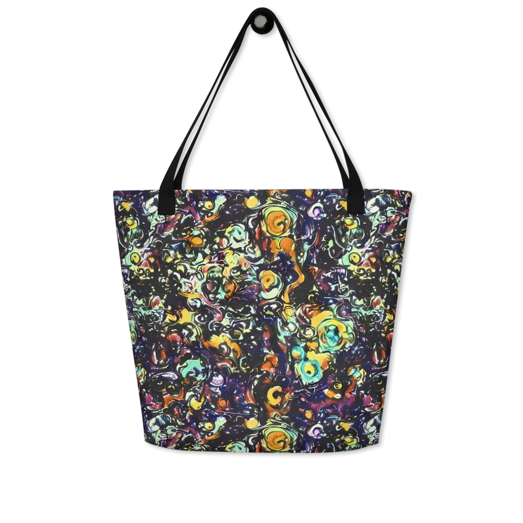 Dark Matter Bloom on Large Tote Bag W/ Pocket — Front