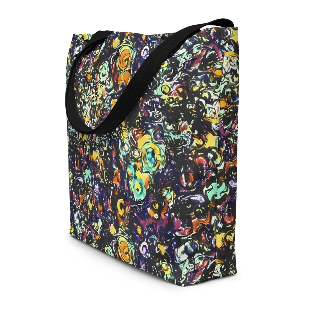 Dark Matter Bloom on Large Tote Bag W/ Pocket — Front