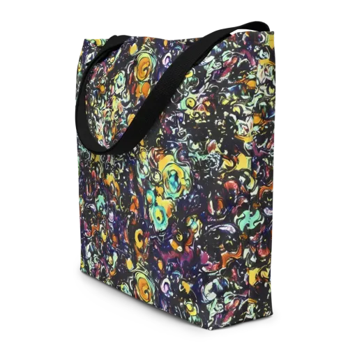 Dark Matter Bloom on a Large Tote Bag W/ Pocket