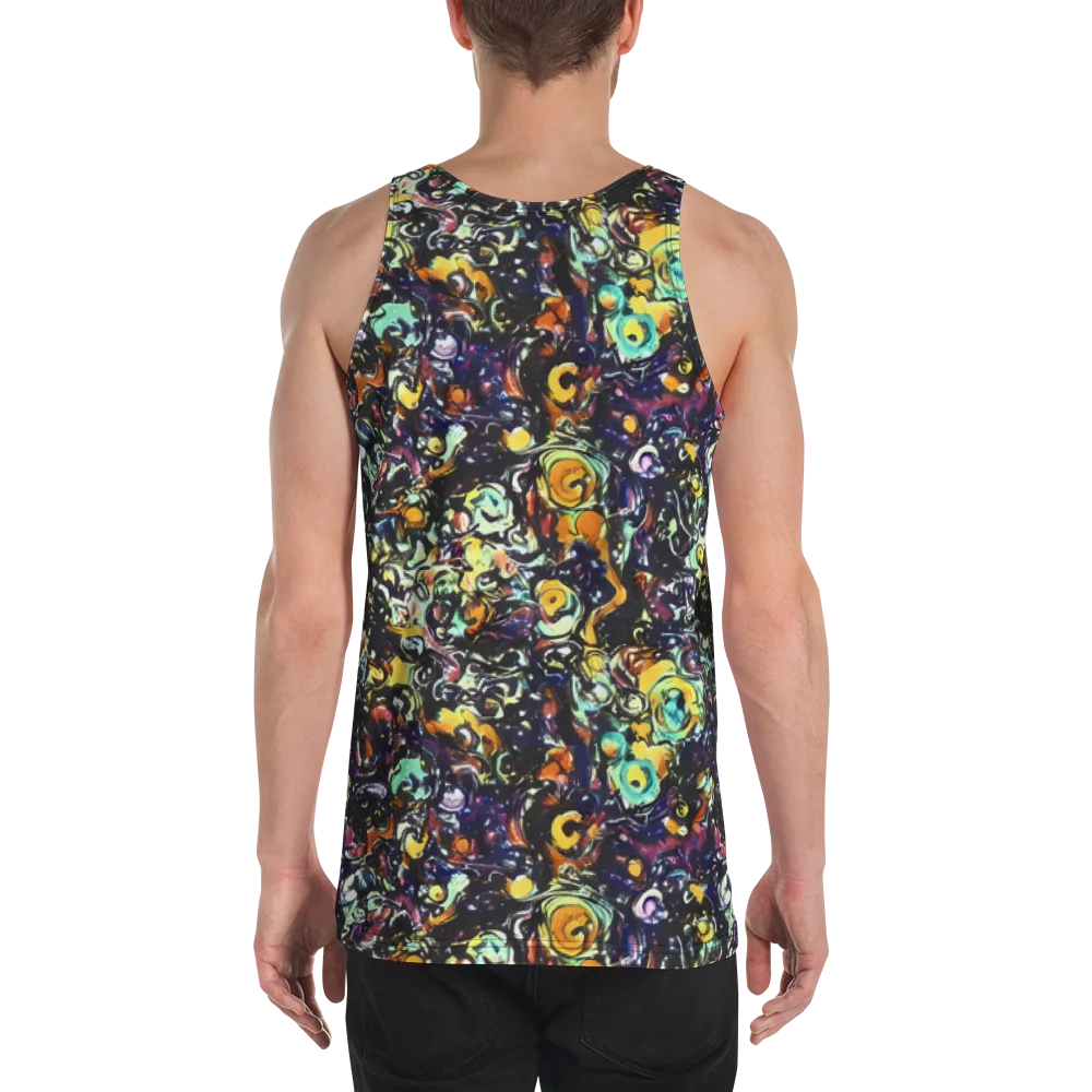Dark Matter Bloom on Men's Tank Top — Back