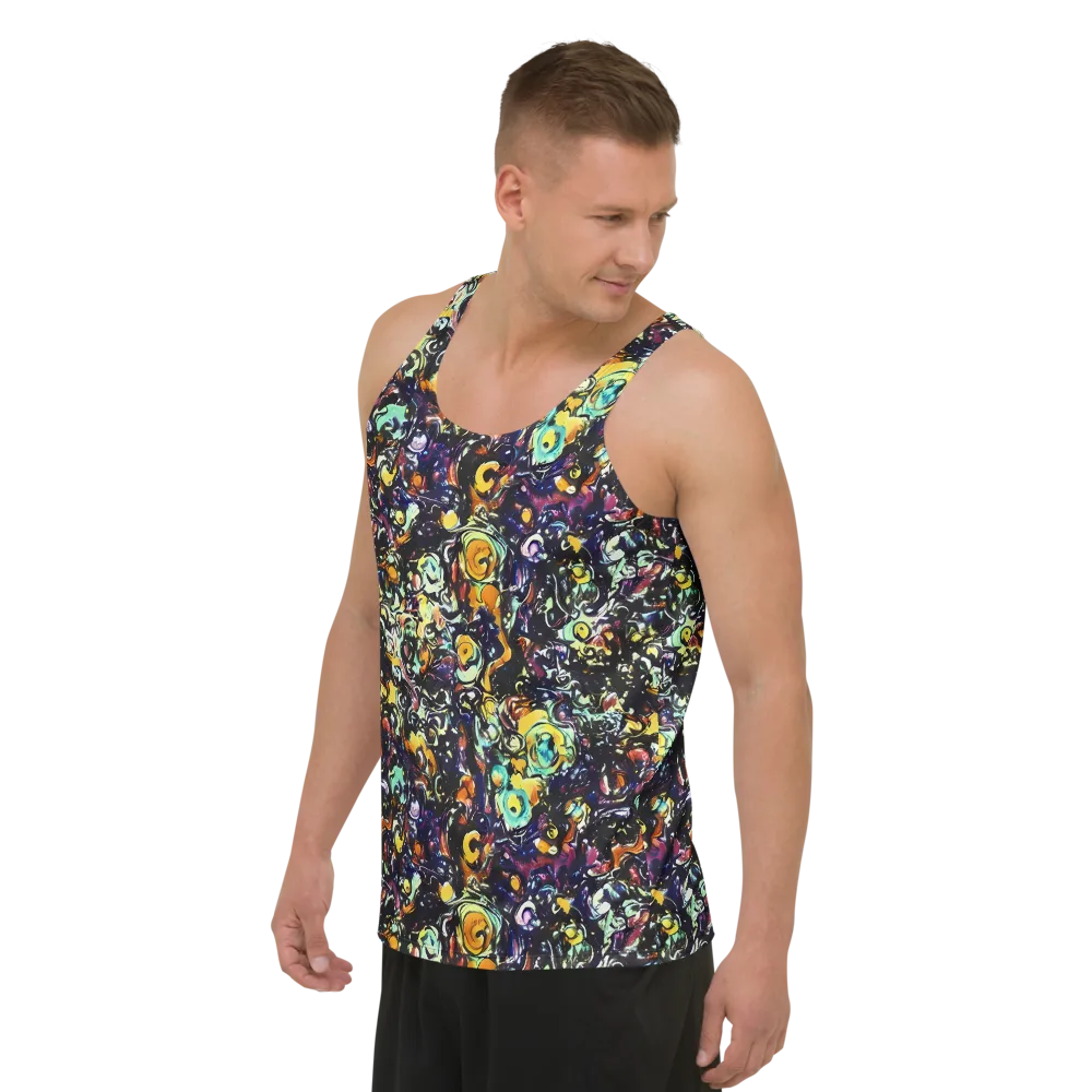 Dark Matter Bloom on Men's Tank Top — Left Front
