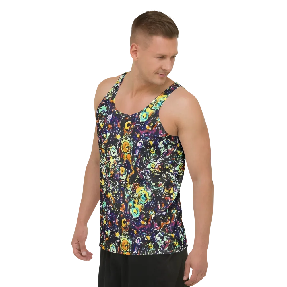 Dark Matter Bloom on Men's Tank Top — Left Front