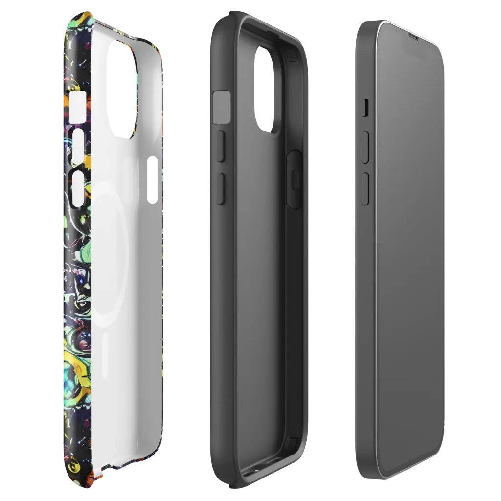 Dark Matter Bloom on MagSafe Tough Case for iPhone® — Front