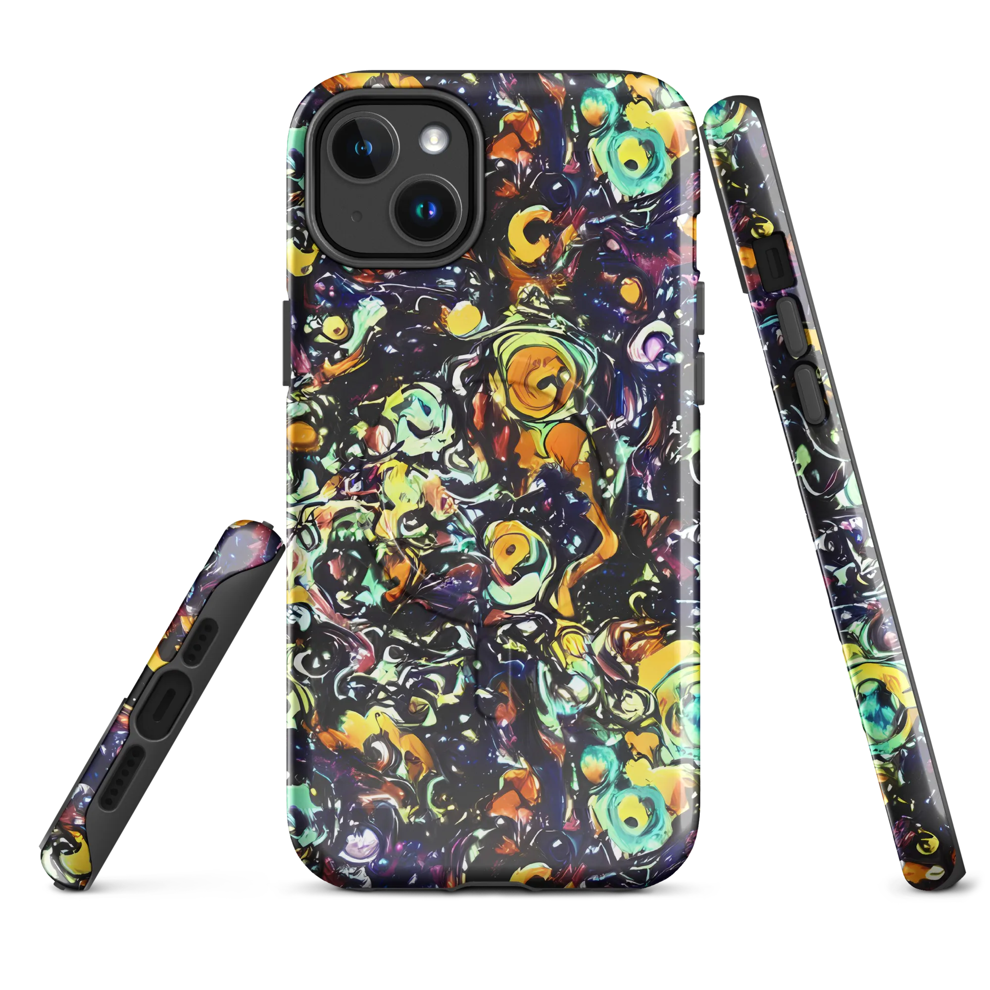 Dark Matter Bloom on MagSafe Tough Case for iPhone® — Front