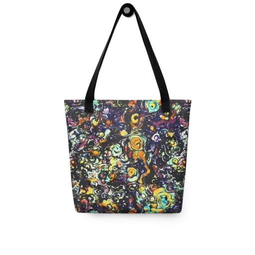 Dark Matter Bloom on a Tote Bag