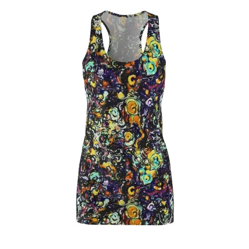 Dark Matter Bloom on a Racerback Dress