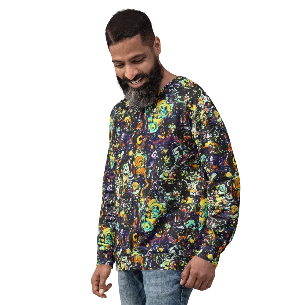 Dark Matter Bloom on Sweatshirt — Left Front